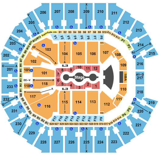 Spectrum Center Gracie Abrams Seating Chart